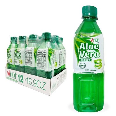 Vinut Aloe Vera Drink in 16.9 Ounce Bottles 12 Pack