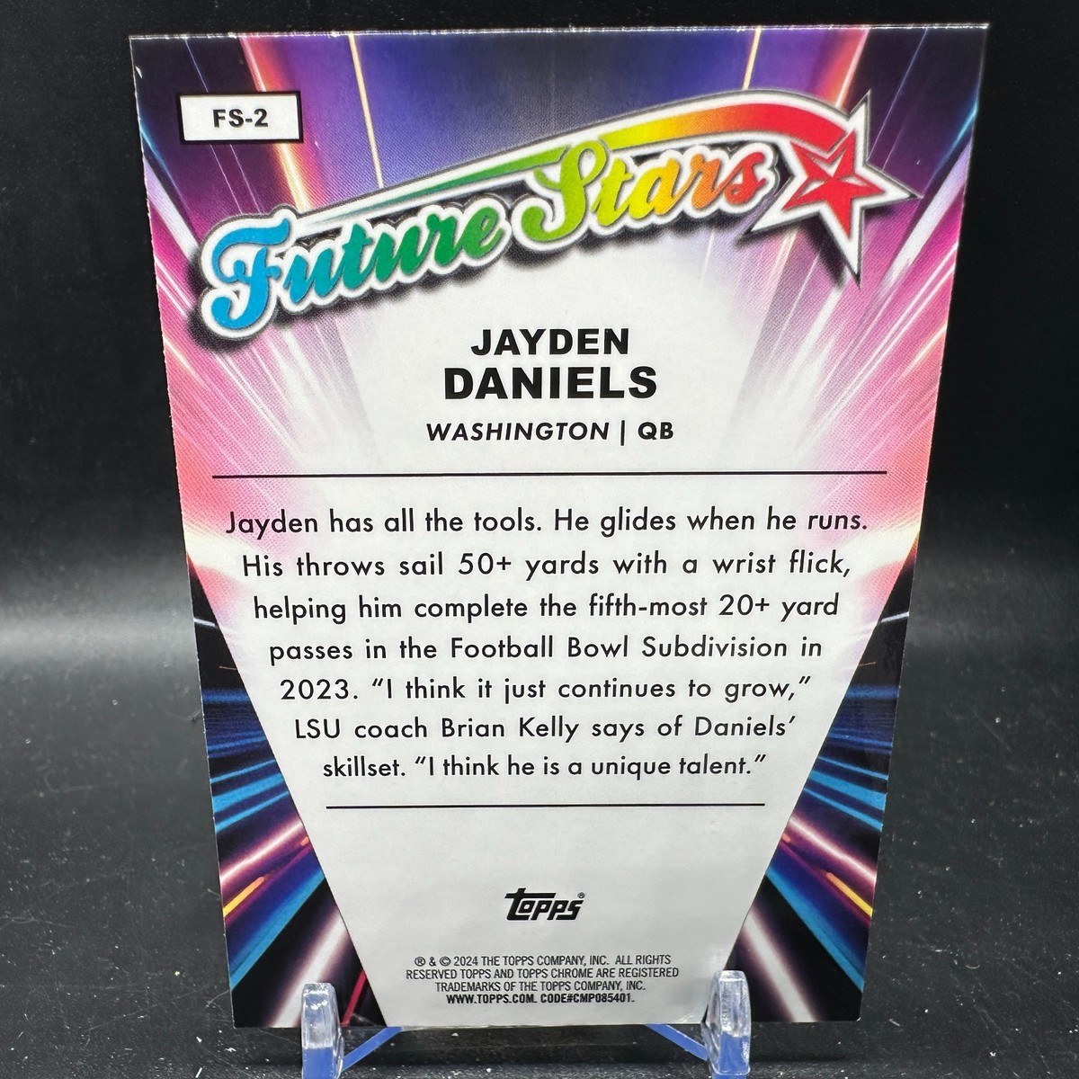 Jayden Daniels Rookie X-Fractor 2024 Topps Chrome Future Stars #FS