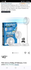 Foldaway Fan Mini Desktop Fan Ultra-Portable Lightweight Compact Tabletop Fan