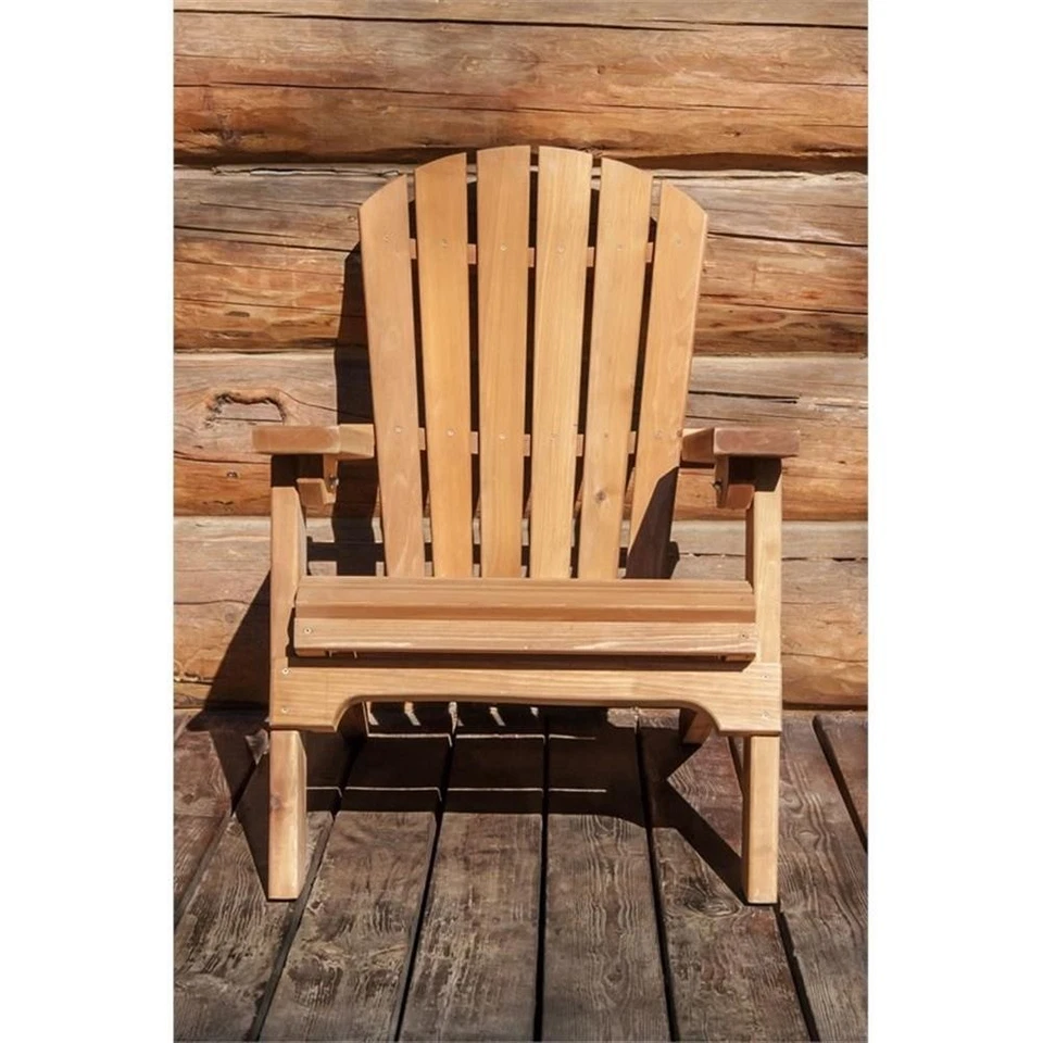 Silla Adirondack de madera de transición artesanal de 15" Montana Woodworks en rojo Foto 2 de 4