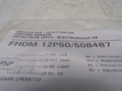 BAUMER ELECTRIC FHDM12P50/508487 SENSOR