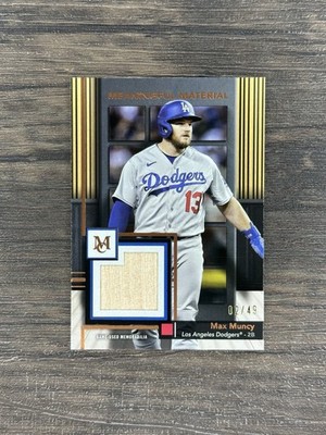 MAX MUNCY 2024 Topps Museum Collection Meaningful Material Relic /50 SP Dodgers