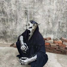 Halloween Nazg l Witch King Helmet with Lord of the Rings Gauntlet Gloves   Dark