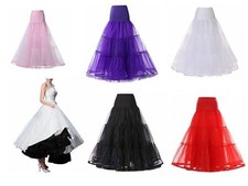 Hoopless Net Petticoat Girl Dance Tutu Fancy A-swing Wedding Dress Underskirt
