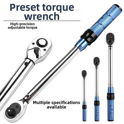 Adjustable torque wrench industrial grade long reach for nuts bolts studs