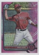 2022 Bowman Chrome Prospects Mega Box Pink Mojo Refractor 150/199 Arol Vera 0c6