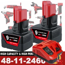 PACK 9.0 For Milwaukee For M12 12V Lithium 9.0Ah Extended Capacity Battery USA