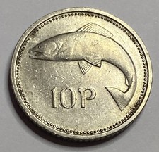 1996 IRELAND 10p TEN PENCE COIN | SALMON | IRISH HARP EIRE | Lot 3254