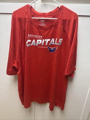 NHL Washington Capitals Men s Prime Authentic Pro Red T-Shirt 5XL Fanatics
