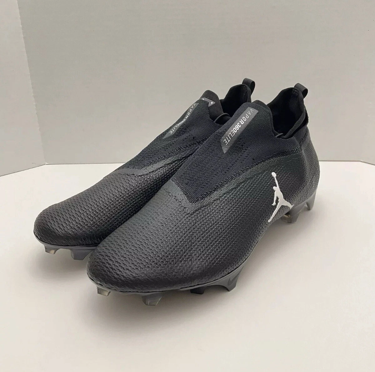 Nike Jordan Vapor Edge Elite 360 Flyknit SMU P Cleats CV1667-103 Men’s Size 14.5 Jordan Vapor Edge Elite 360 Flyknit SMU White Black for Sale  main image 2
