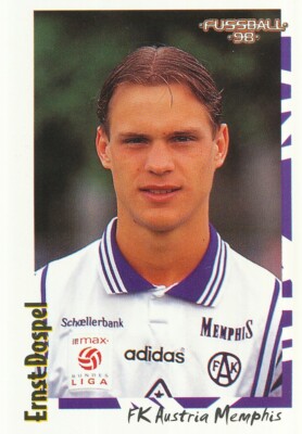 154 ERNST DOSPEL # AUSTRIA VIENNA STICKER PANINI FOOTBALL 1998