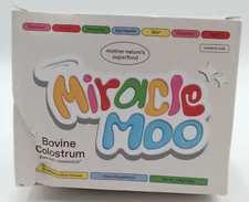 Miracle Moo Bovine Colostrum Dietary Supplement, 30 Unflavored Sticks, EXP: 6/27