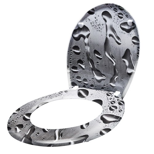 Toilettendeckel Toilettensitz Klobrille WC Sitz Absenkautomatik Design Deckel ^9 - Bild 14 von 45