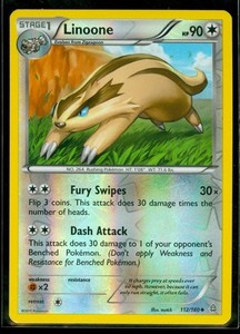 Pokemon LINOONE 112/160 - XY Primal Clash Rev Holo - MINT