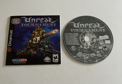 Unreal Tournament (Sega Dreamcast, 2001) Manual/ Mint Disc! Tested
