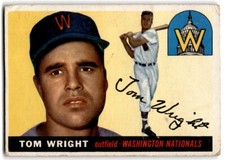 1955 Topps Tom Wright Washington Senators #141