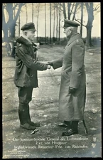 WWI MANFRED VON RICHTHOFEN + HOEPPNER Original SANKE # 509 Photo RPPC Postcard