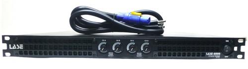 LASE-6000 Series Professional Power Amplifier 1U 4 x 1800 RMS Watts 8Ω Class D - Picture 4 of 8