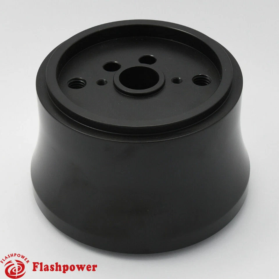 Adaptador de cubo de volante Billet de aluminio negro GM 49-66 Street Hot Rod Foto 2 de 3