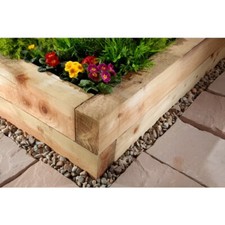 Timber Garden Sleeper 100x200x1800mm Treated Wood Raised Bed Landscaping