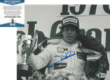 MARIO ANDRETTI FORMULA ONE DRIVER SIGNED 8x10 PHOTO NASCAR BECKETT COA BAS