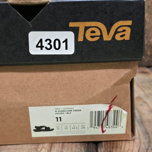 SANDALIAS PARA HOMBRES US 11 TEVA HURRICANE VERGE NEGRAS DEPORTE AL AIRE LIBRE CORREA ZAPATO UE 44.5 - Imagen 13 de 14