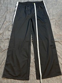 Victoria's Secret Pink Track Pants Black Striped Large New NWT Read Description