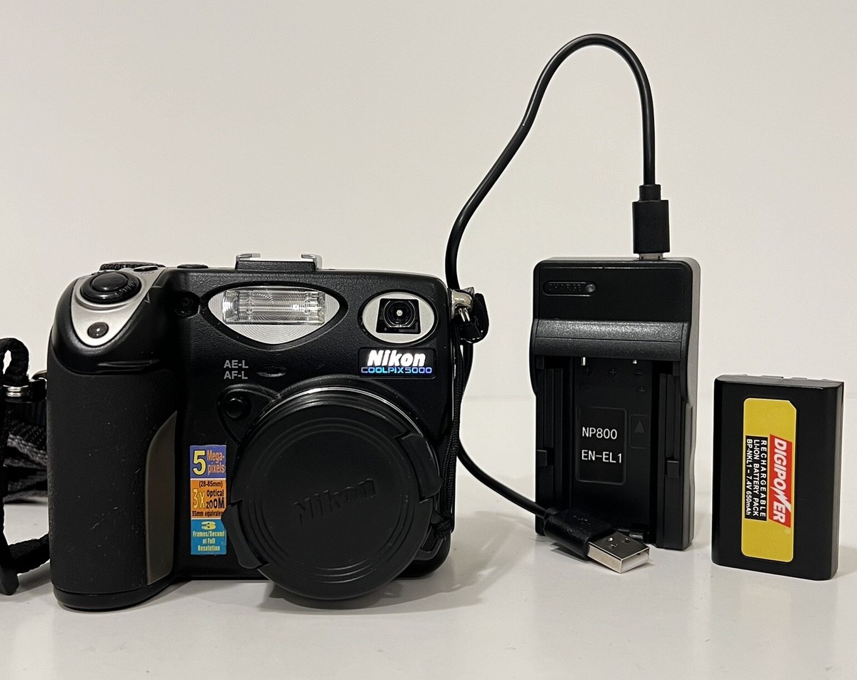 Nikon - ニコン　クールピクス5000 Buy Nikon COOLPIX 5000 5.0MP Digital Camera - Black online