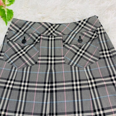 BURBERRY BLUE LABEL グレー ピーコート 36 中古・古着通販】BURBERRY BLUE LABEL (バーバリーロンドンブルー