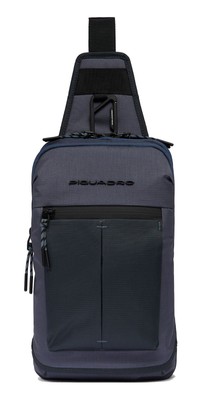 PIQUADRO Arne Mono Sling Bag Sling Bag Tasche Blue 2 blaugrau dunkelblau