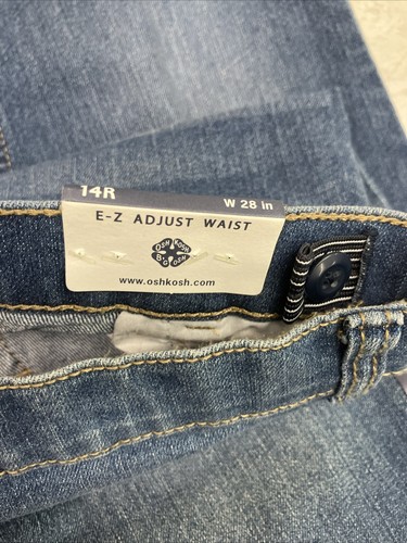 Nuevos Jeans Osh Kosh B'Gosh Talla 14R Chicos Cintura Recta Fácil Ajuste Denim Azul - Imagen 12 de 12