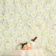 4,8,12 Pack 24"x17"Each Photo Wall 3D Silk Rose&Hydrangea Flower Backdrop Decor