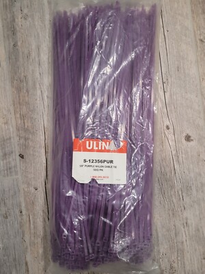 U Line 18'' Nylon Cable Tie Purple /lot of 500