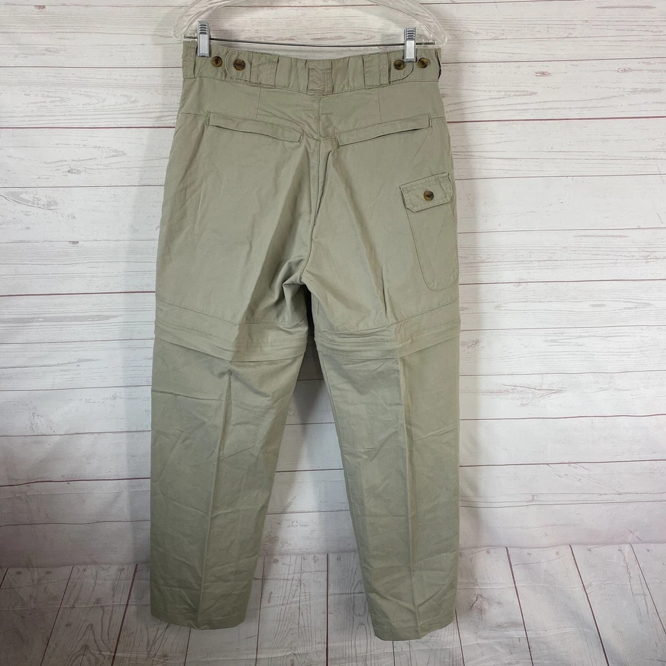 Pantalones convertibles utilitarios Cabela's Outdoor Gear para hombre talla 32 algodón caqui 32x31 Foto 3 de 4