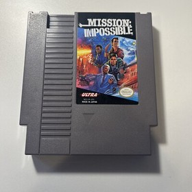 Mission Impossible Nintendo NES TESTED Game Cartridge + Box + Styrofoam REV A