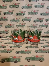 Vintage Libby Christmas Holly & Berries Low Ball/Rocks Glass 10oz- 2 In Set X 2