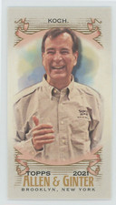 Jim Koch - 2021 Topps Allen & Ginters #233 Mini Parallel A&G Reverse - Brewer