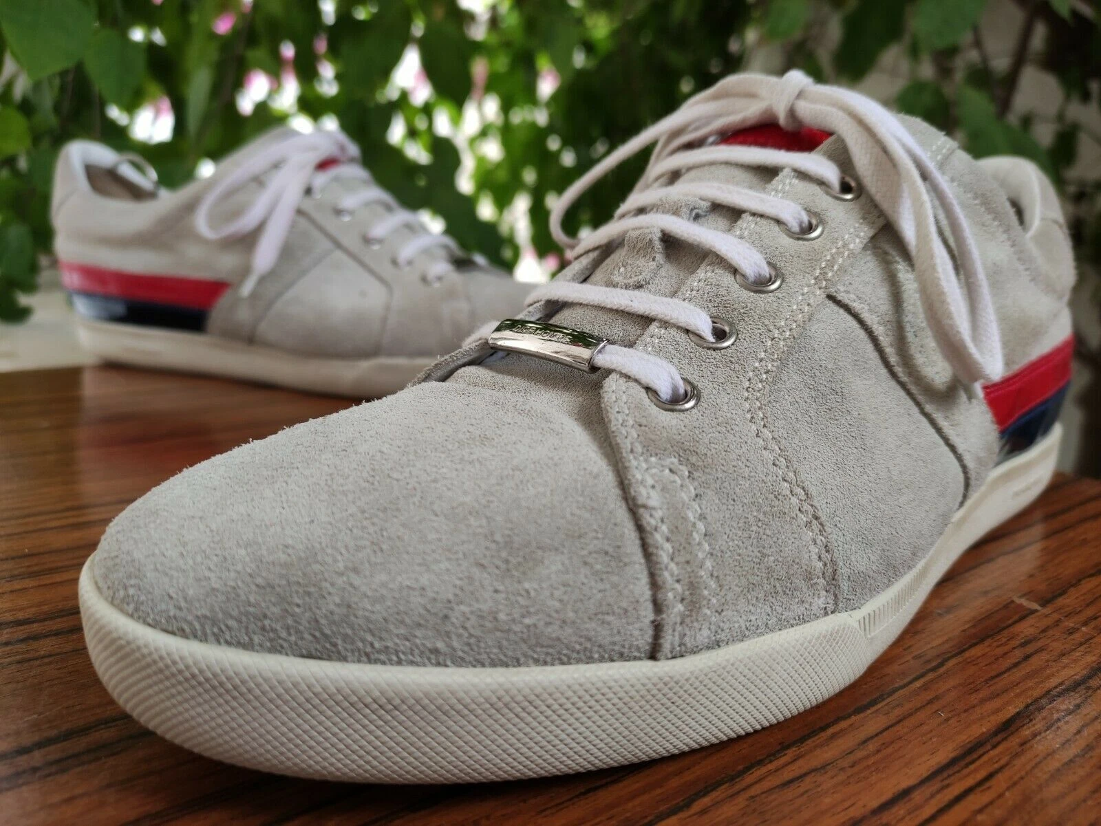Baskets en cuir daim gris Dior Homme taille UE 43    US 10
