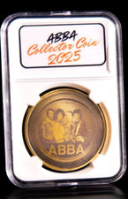 ABBA  Inspired Hand Made Lasered Etched Token Coin Gift Mamma Mia Dancing Queen