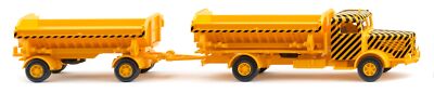 WIKING - yellow dump truck and dump truck - BUSSING 8000 4x2 - ...