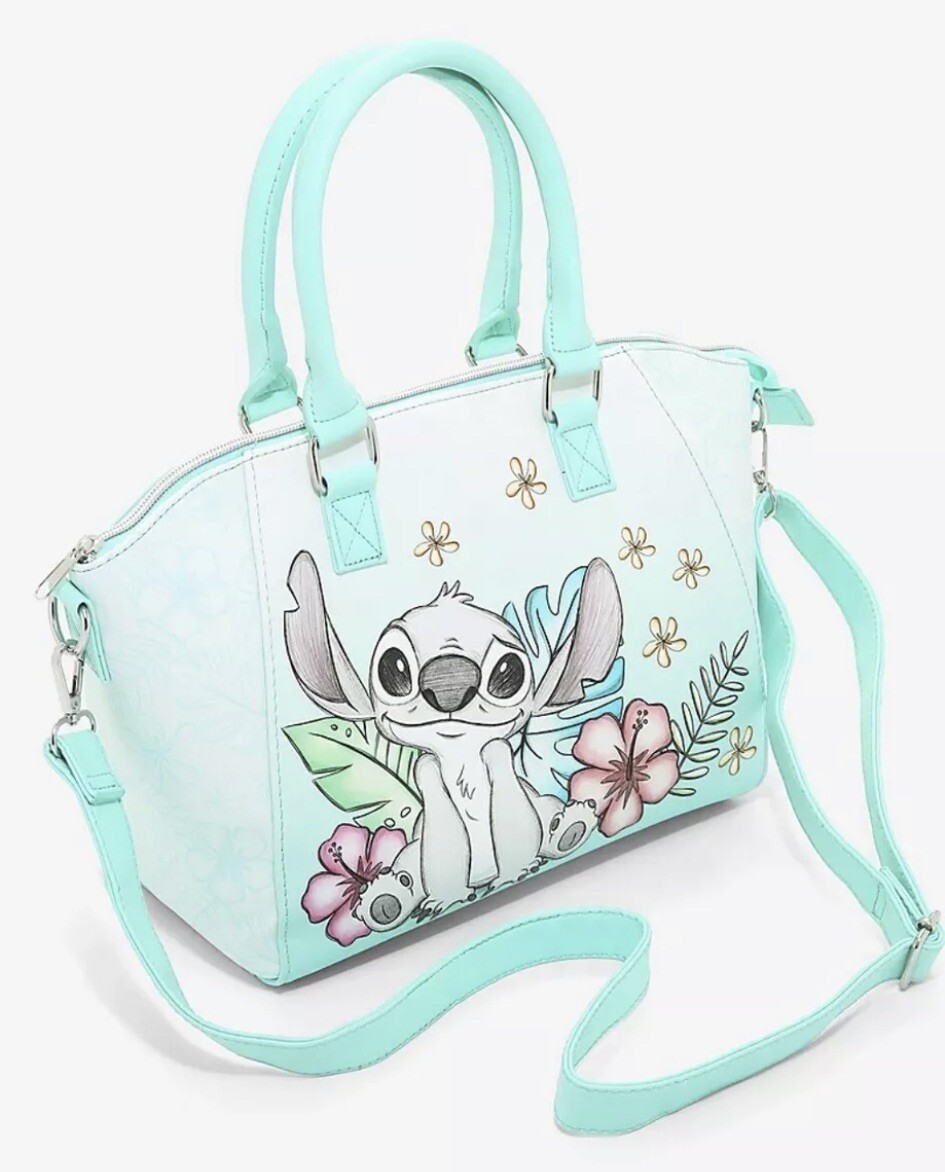 STITCH TROPICAL SKETCH SATCHEL HAND BAG 