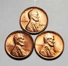 1954 P 1958 P D LINCOLN WHEAT PENNY UNC 3 COIN SET #C7376
