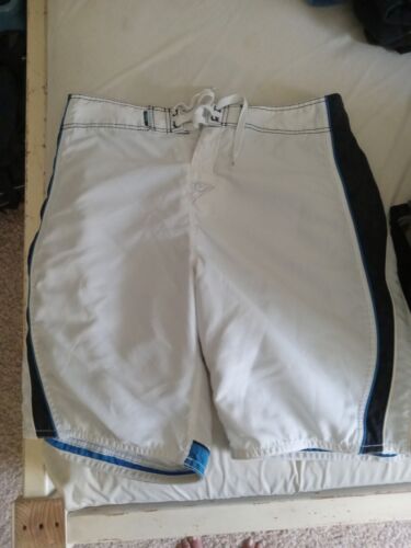 Quicksilver Board Shorts White Sz. 34