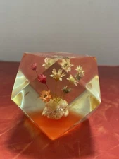 Vintage Lucite Geometric Paper Weight