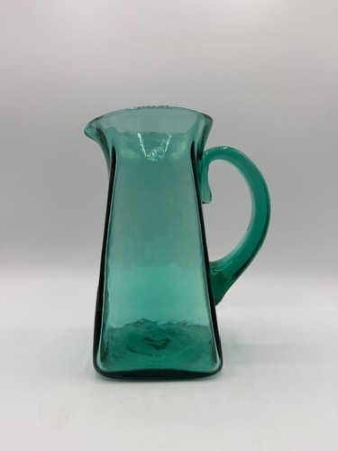 HTF Blenko #603 Sea Green-1958-1961 Acid Etched Mid-Century Modern Wayne Husted - Picture 3 of 17