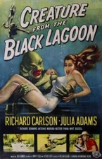 CREATURE OF THE BLACK LAGOON 1954 REPLICA MOVIE POSTER