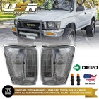 DEPO Clear Corner Light+Bulb for 90-91 Toyota 4Runner & 89-91 Pick Up Truck 4WD