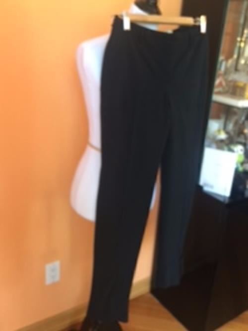 Pre-owned PRADA Black Straight Leg Riding Dress Pants SZ IT 42 Italy Career thumbnail 3