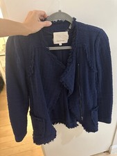 Rebecca Taylor Tweed Navy Blazer Size 2