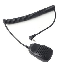 Walkie Talkie Speaker Microphone 3.5mm Headphone Jack Handheld Shoulder 2 Way